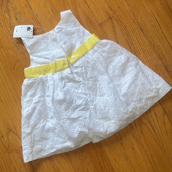 Tipton & Hurst Baby Girl White and Yellow Spring/Summer Dress Size 12/18… - Picture 5 of 5
